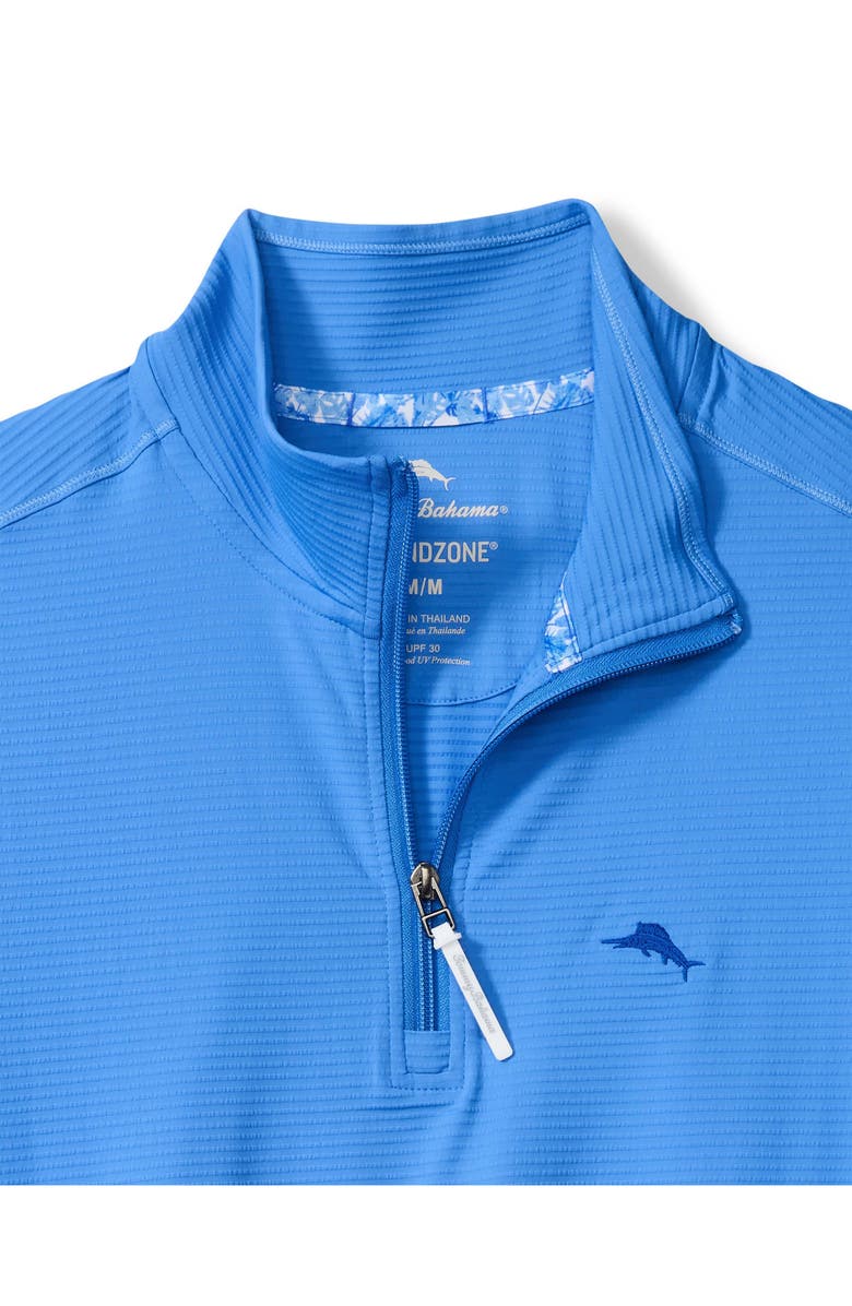 Tommy Bahama Costa Wave IslandZone<sup>®</sup> Seersucker Half Zip Pullover, Alternate, color, Med Blueberry