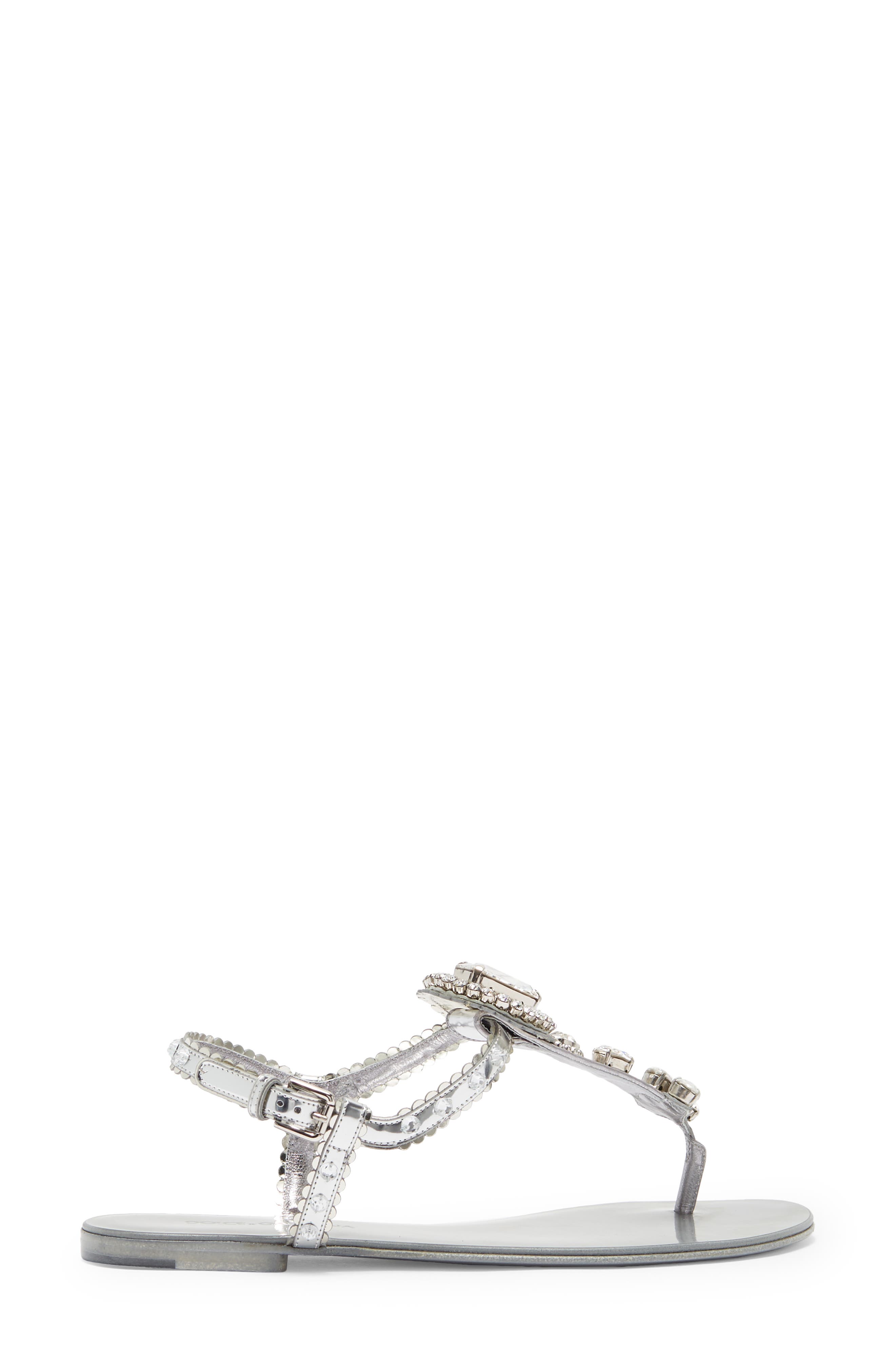 Dolce&Gabbana Jeweled Thong Sandal, Alternate, color, 