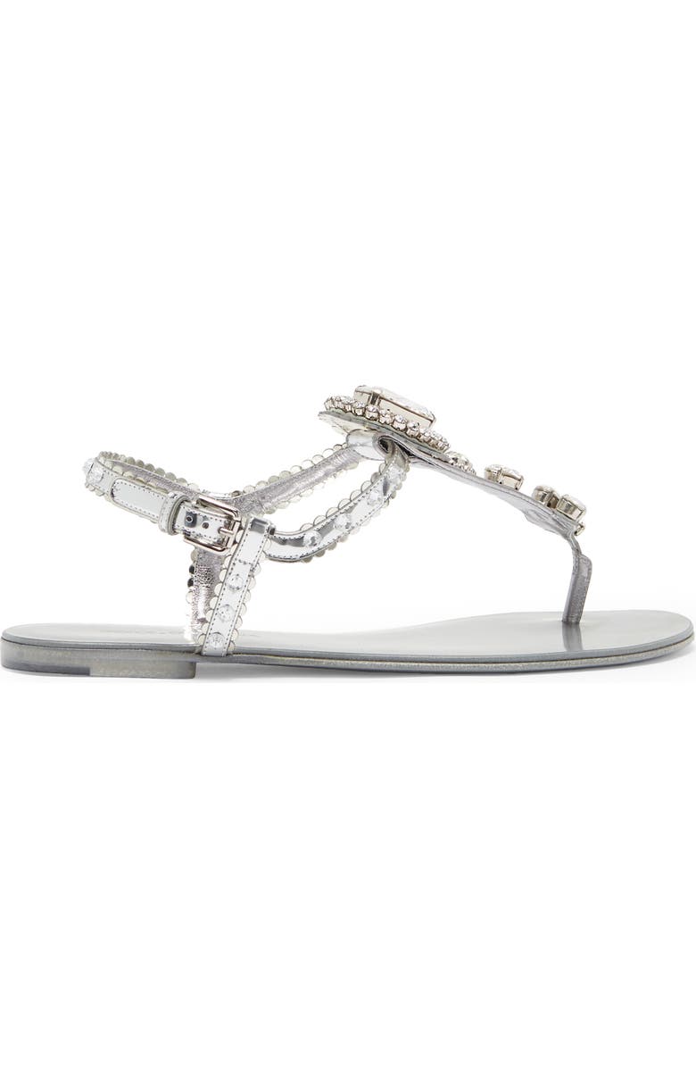 Dolce&Gabbana Jeweled Thong Sandal, Alternate, color,