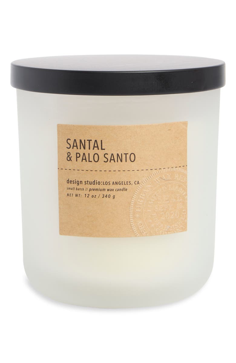PORTOFINO CANDLES Santal & Palo Santo Scented Candle, Main, color, 