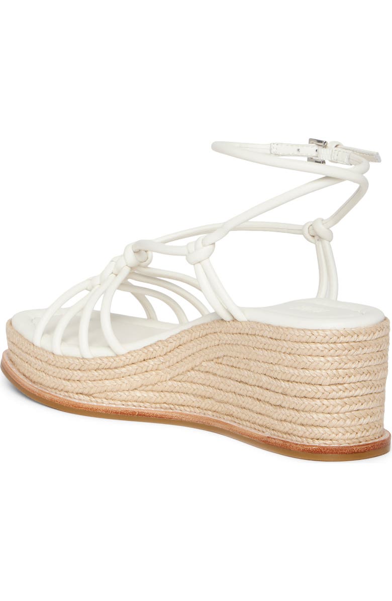 PAIGE Julian Espadrille Ankle Strap Platform Wedge Sandal, Alternate, color, Cream
