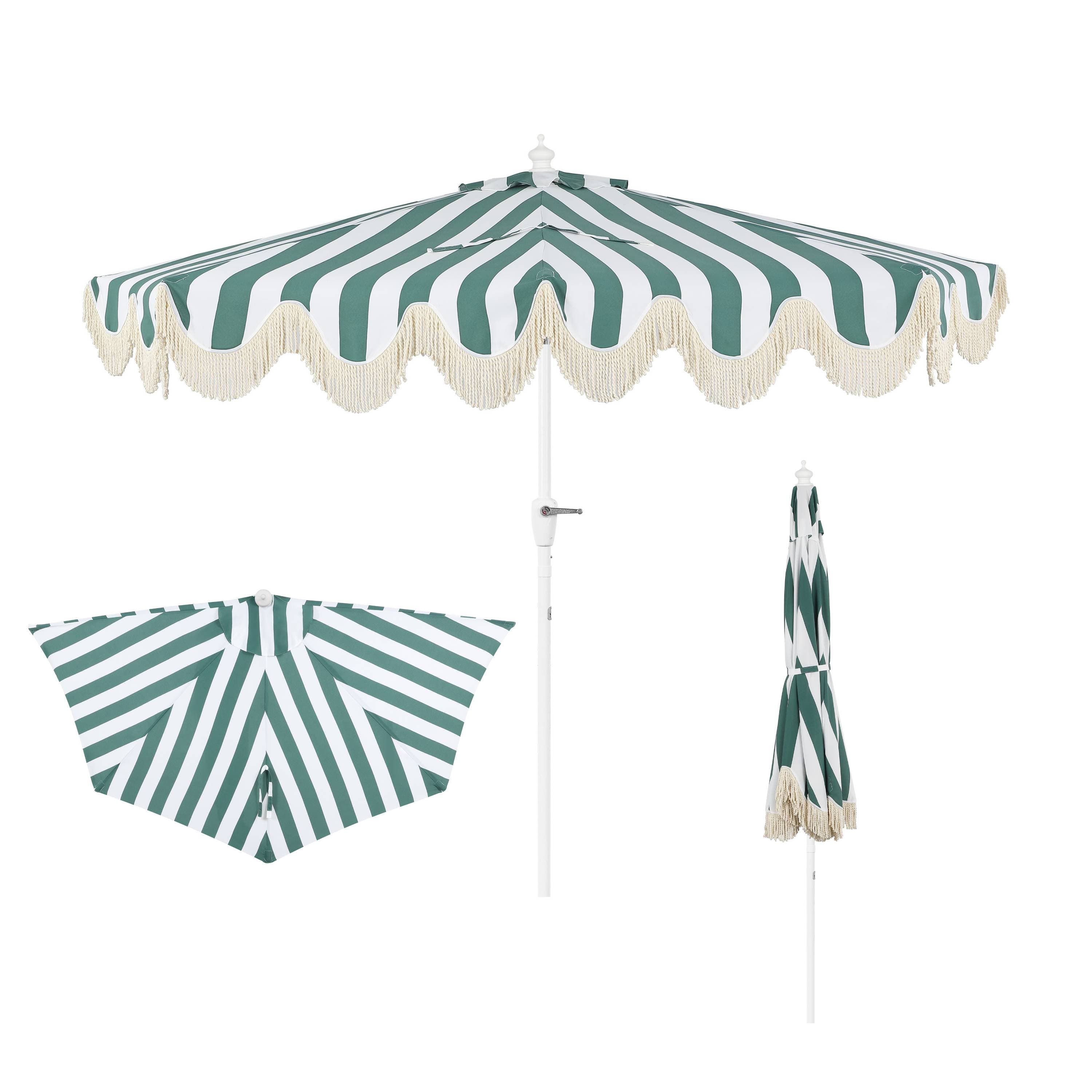 Green/White Pole