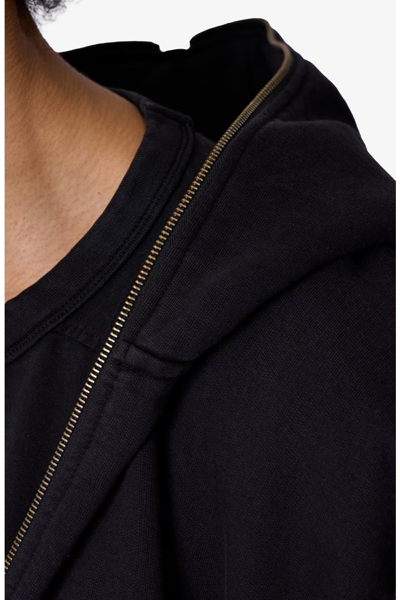 Oversize Zip Hoodie, Alternate, color, WASHED BLACK