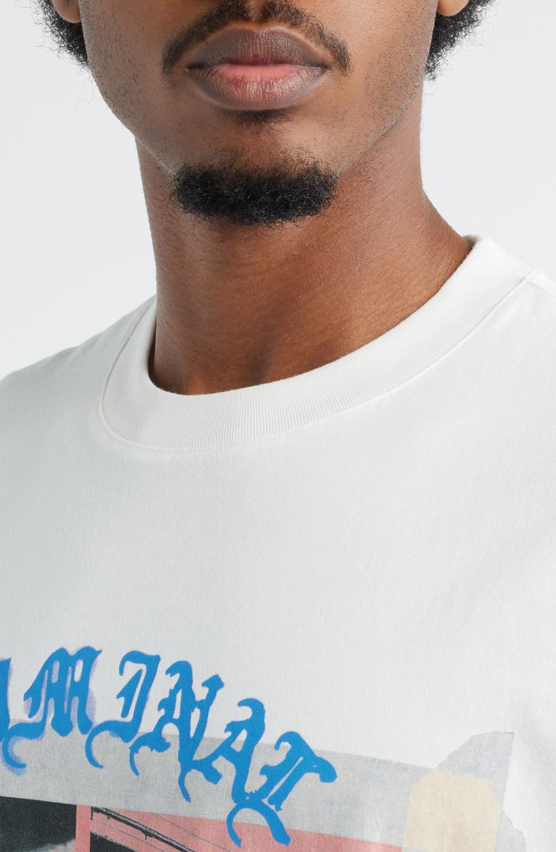 CRIMINAL DAMAGE Cut & Paste Graphic T-Shirt, Alternate, color, Off White