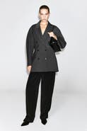 COS Sculpted Double-breasted Long-line Blazer
