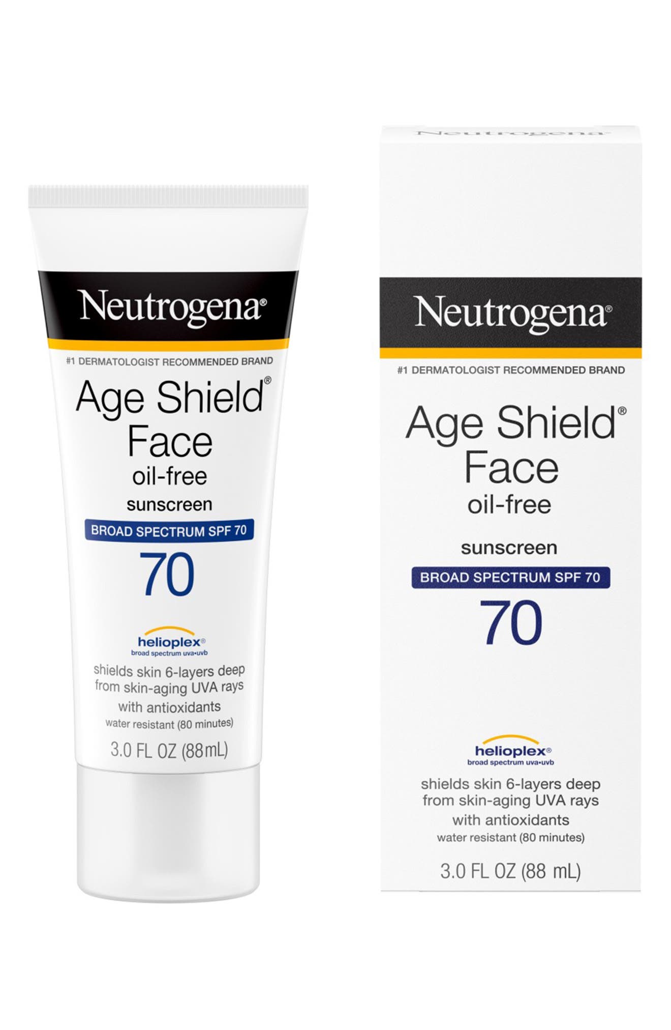 NEUTROGENA Age Shield Anti-Oxidant Face Lotion Sunscreen Broad Spectrum SPF 70
