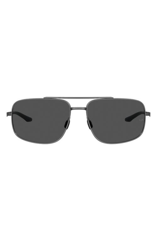 Under Armour 59mm Polarized Aviator Sunglasses in Dk Ruthen  product