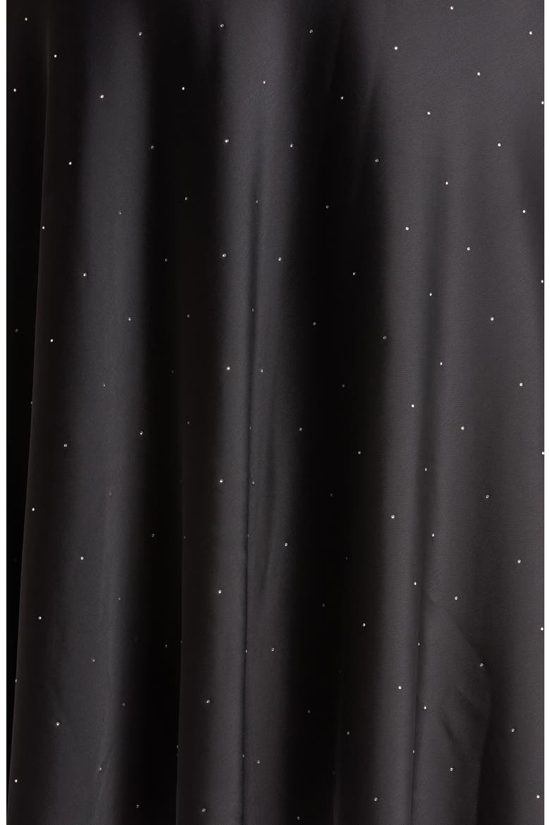 Embellished Bias Flared Maxi Skirt, Alternate, color, ANNE BLACK