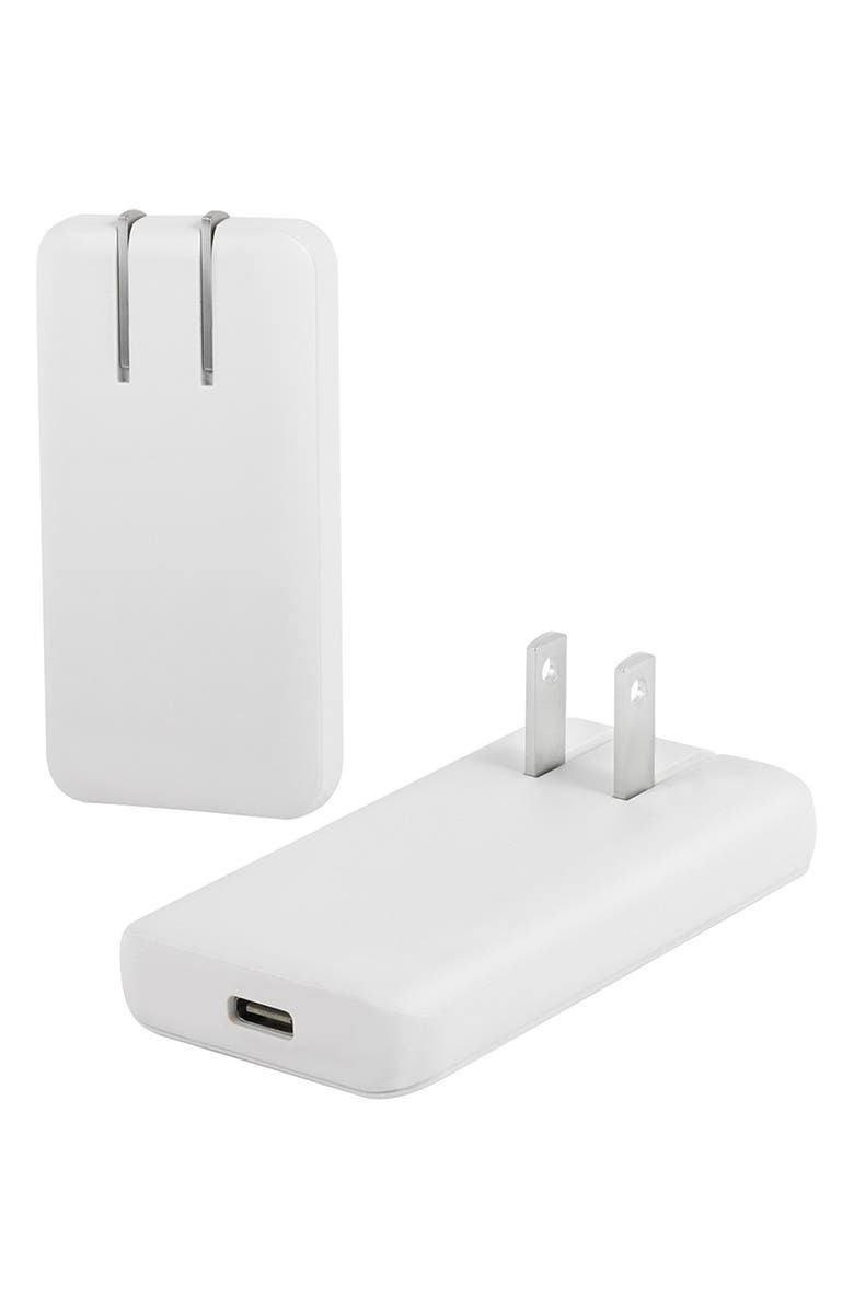 BROOKSTONE 6 ft. Braided Charge Cable & Power Bank Set, Alternate, color, White