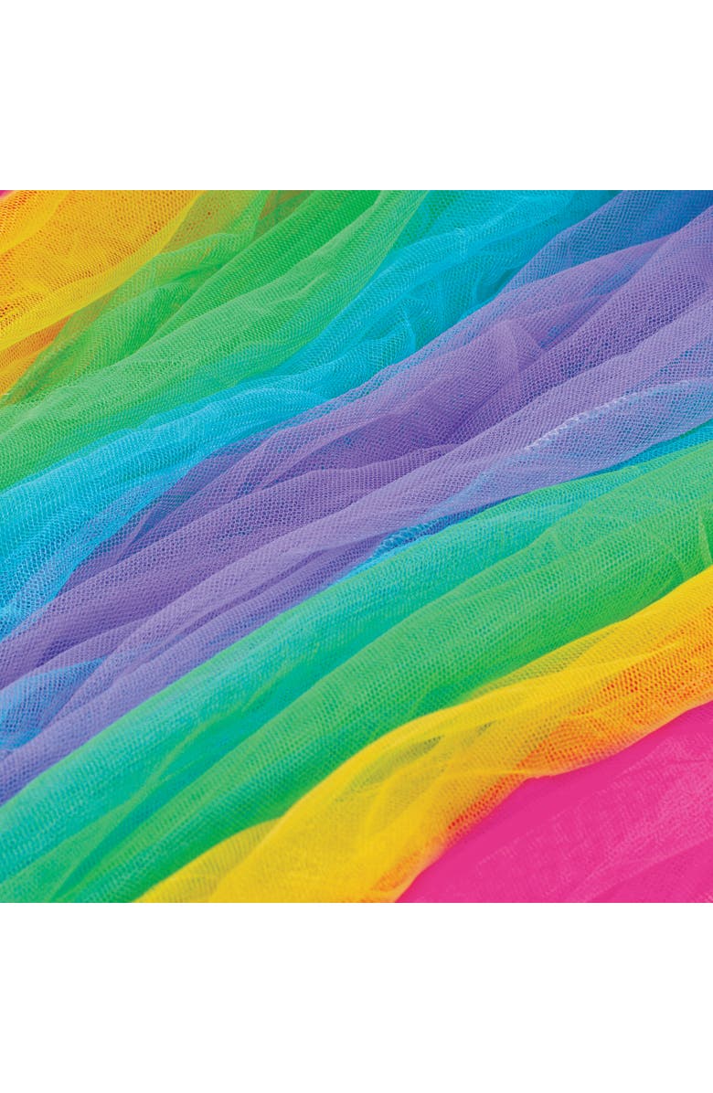 Three Cheers For Girls Over The Rainbow Bed Canopy, 8 Foot Height & 24 Inch Diameter, Alternate, color, Multicolored