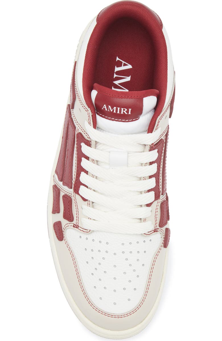 AMIRI Varsity Skel Sneaker, Alternate, color, Deep Red