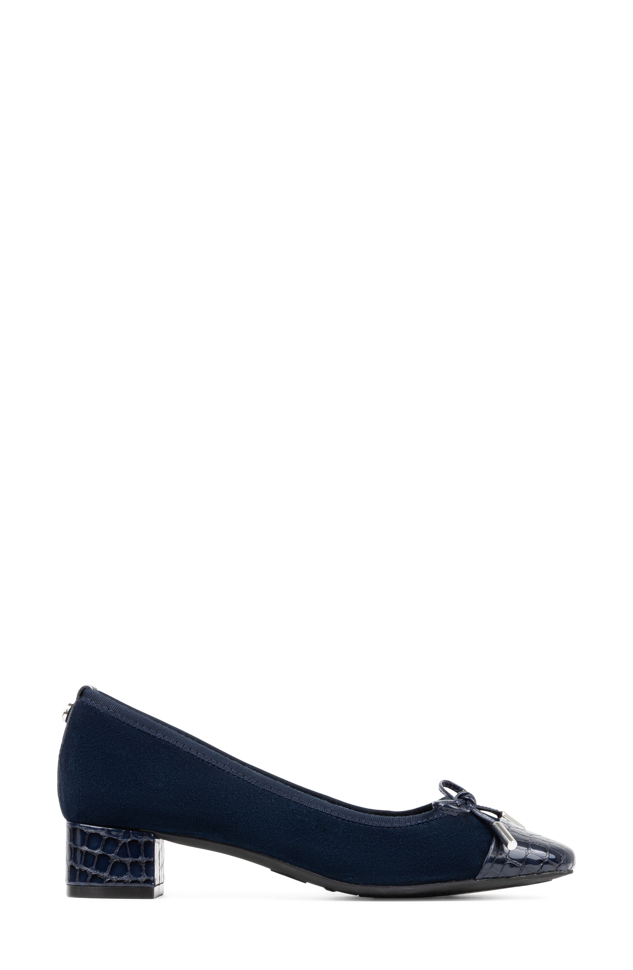 Josefina Cap Toe Pump, Alternate, color, NAVY