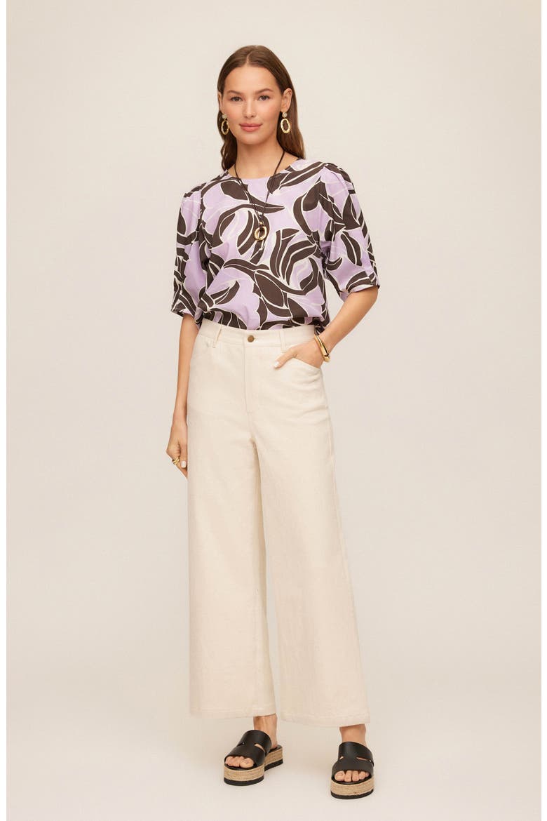 Marian Wide Leg Jeans, Alternate, color, NATURAL