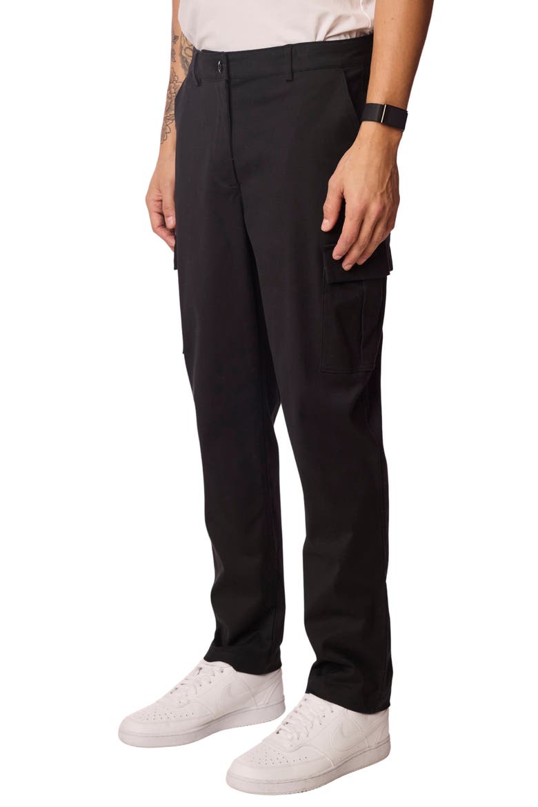 Straight Leg Cargo Pants, Alternate, color, BLACK