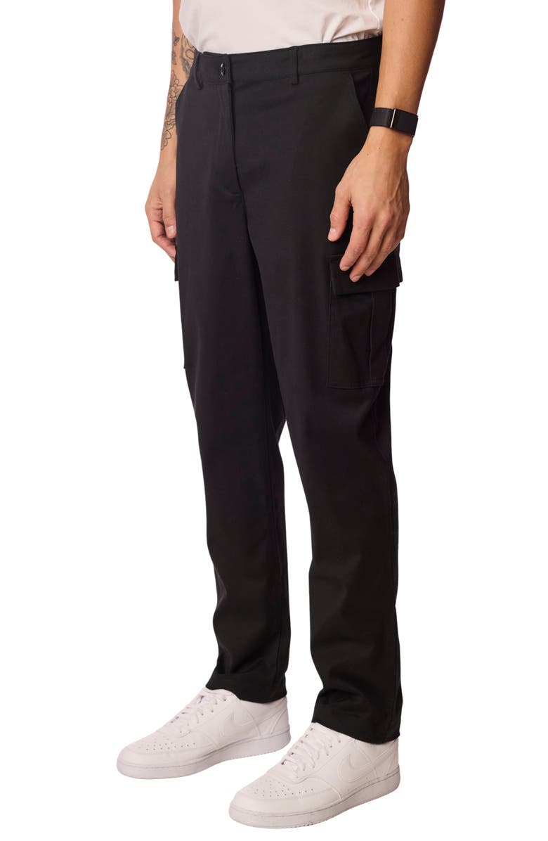 PAISLEY & GRAY Straight Leg Cargo Pants, Alternate, color, Black