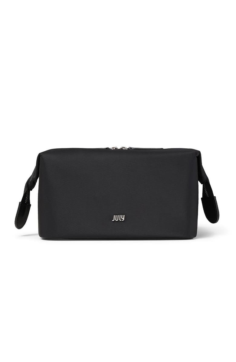 July Open Toiletry Bag, Main, color, Black