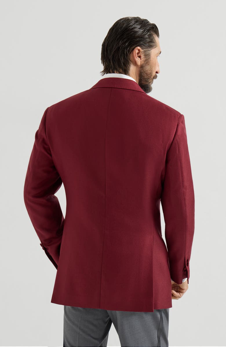 Brunello Cucinelli Tuxedo jacket, Alternate, color, Cherry