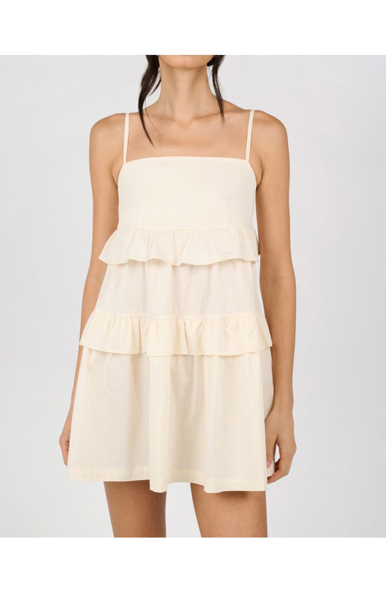 WeWoreWhat Baby Doll Mini Dress, Alternate, color, Ivory