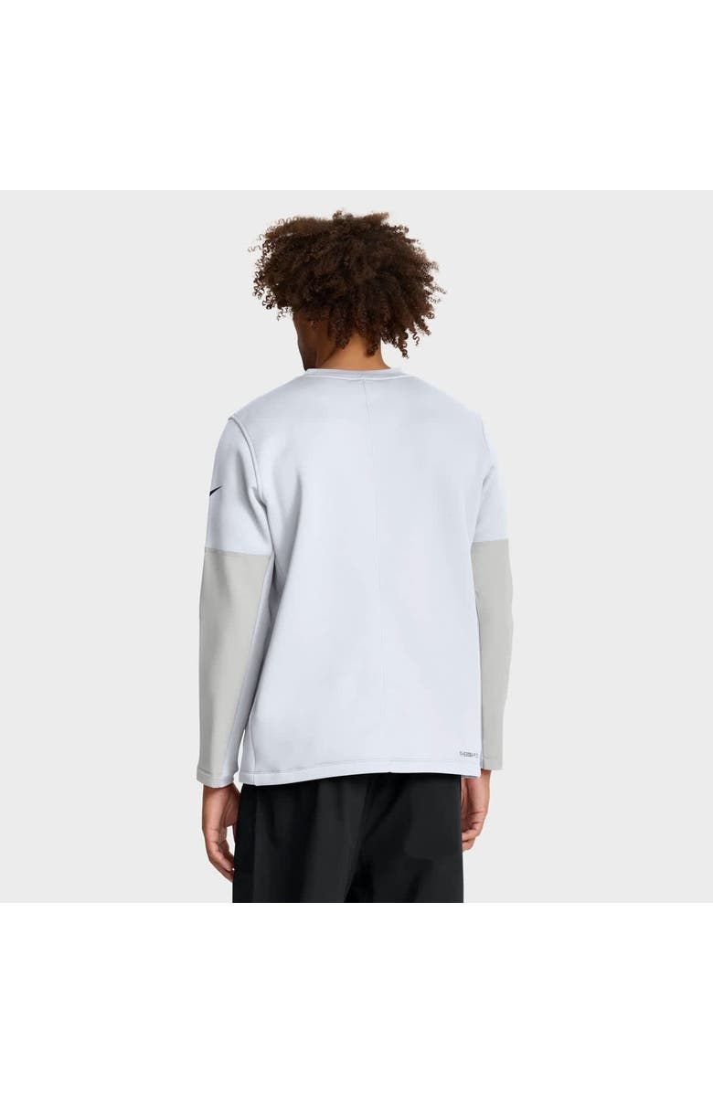 Nike Men's Nike White Dallas Cowboys Sideline Coach Therma-FIT Long Sleeve T-Shirt, Alternate, color, White