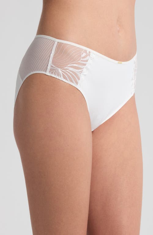 Chantelle Lingerie Legend Mid Rise Bikini Briefs In Milk