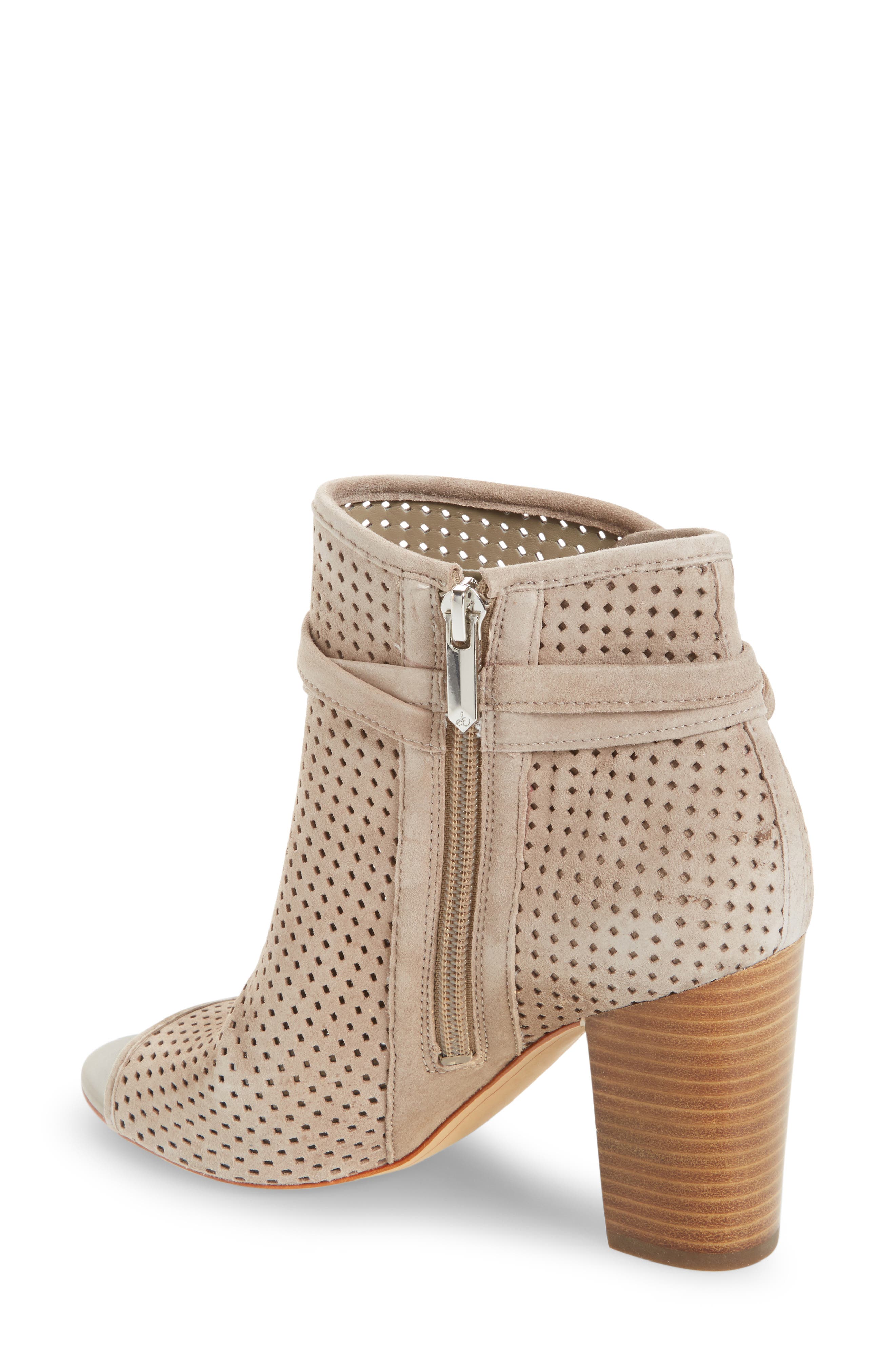 Ellery Open Toe Bootie, Alternate, color, PUTTY SUEDE