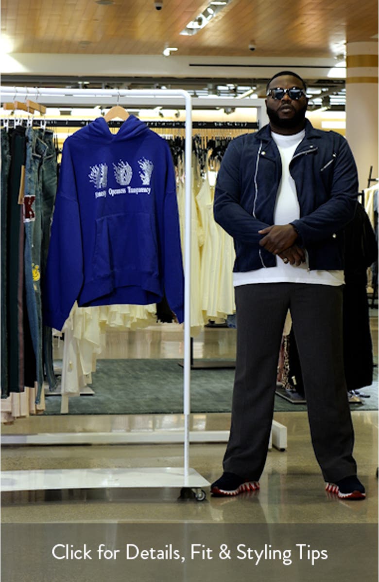 Honesty Rhinestone Cotton Blend Graphic Hoodie, sales video thumbnail