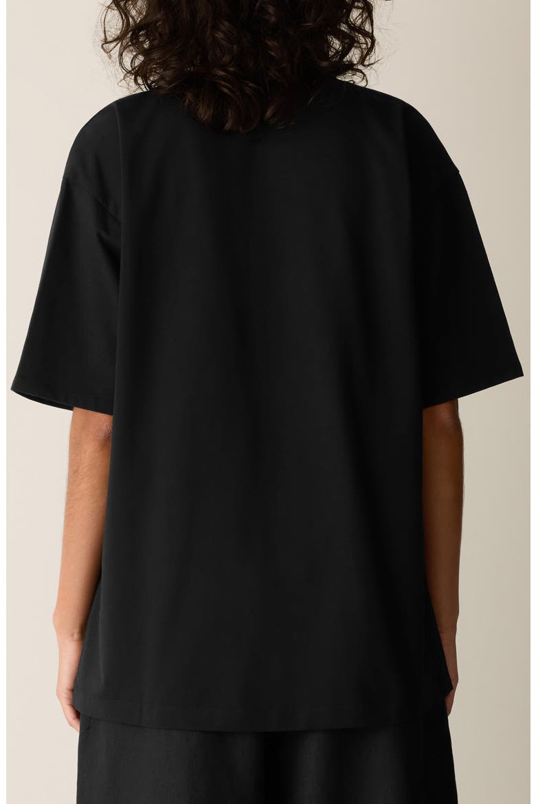 Oversize Crewneck Tunic, Alternate, color, BLACK
