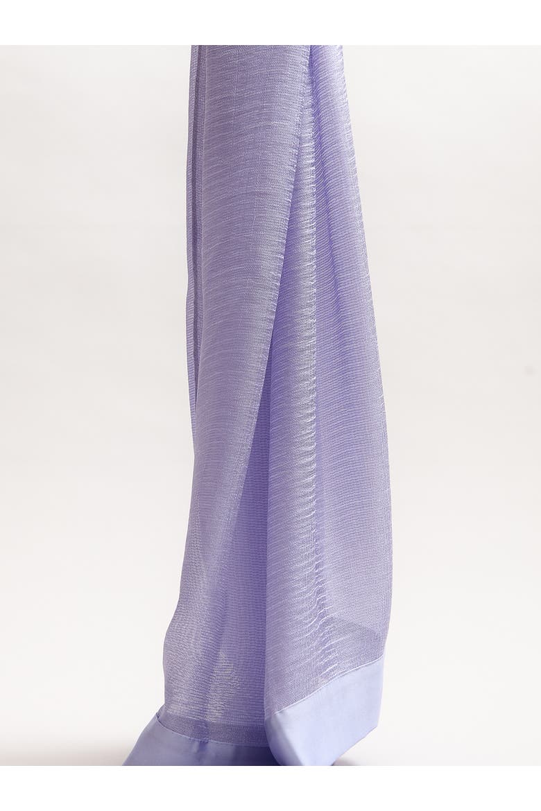 Satin Trim Scarf, Alternate, color, Pale Blue