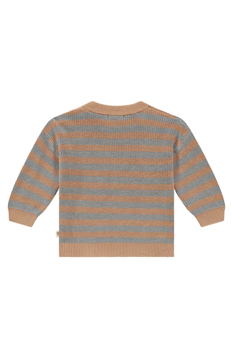 BABYFACE Knit Striped Sweater, Alternate, color, Cookie