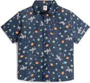 Disney Short Sleeve Button Down Shirt