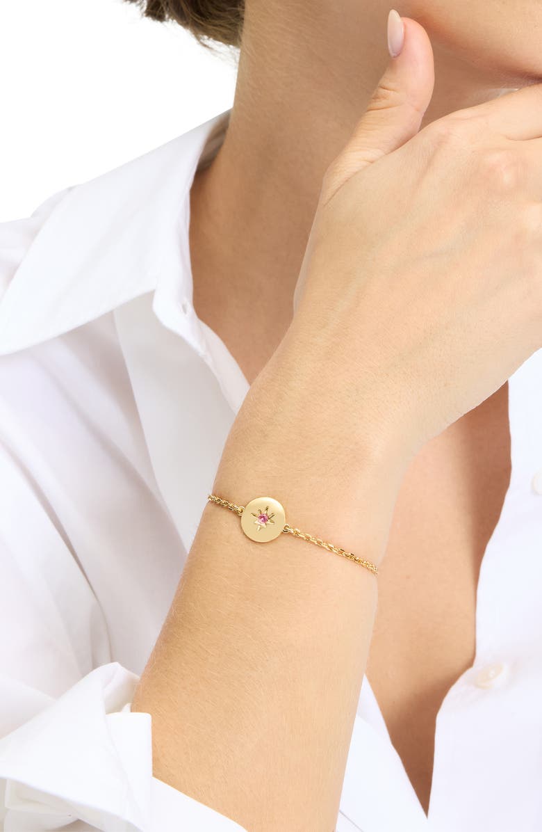 Kate Spade New York peace bracelet, Alternate, color, Pink/ Gold