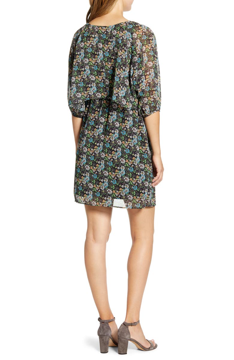 Maternal America Ruffle Overlay Maternity/Nursing Dress, Alternate, color, Tea Garden