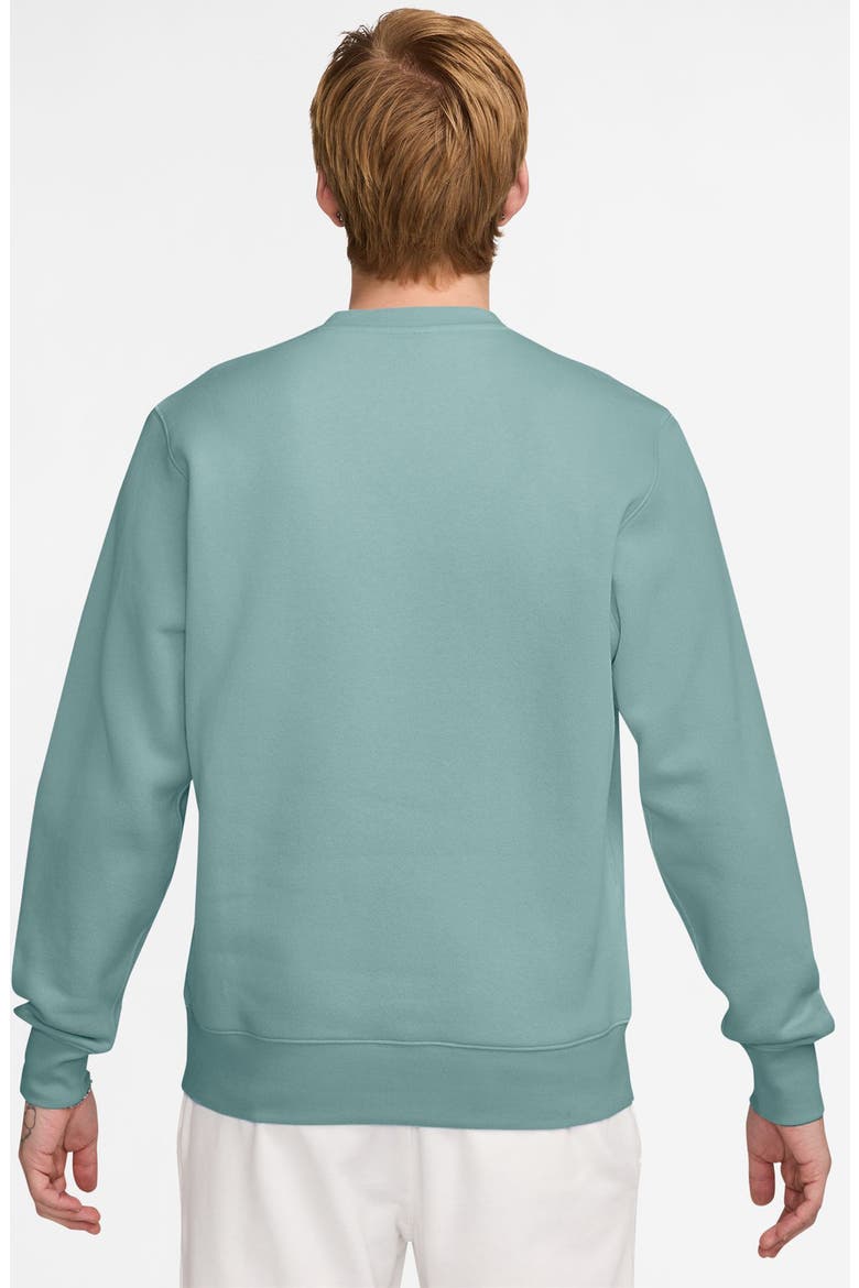 Club Brushed Fleece Crewneck Sweatshirt, Alternate, color, CANNON/ WHITE