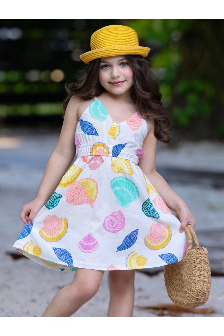 Sunshine Shells Sundress, Alternate, color, White