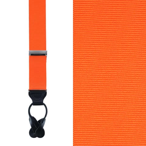 Big & Tall Phoenix 38mm Grosgrain Non Stretch Ribbon Button End Suspenders (Braces)