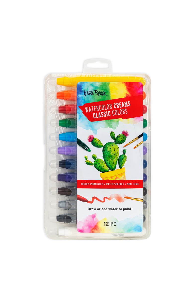 Brea Reese Watercolor Creams 12Pc, Main, color, Multicolored