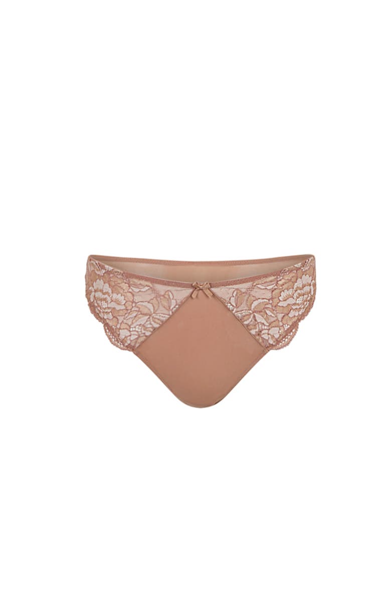 Adore Me Chelsi Brazilian Panties, Alternate, color, Medium Beige