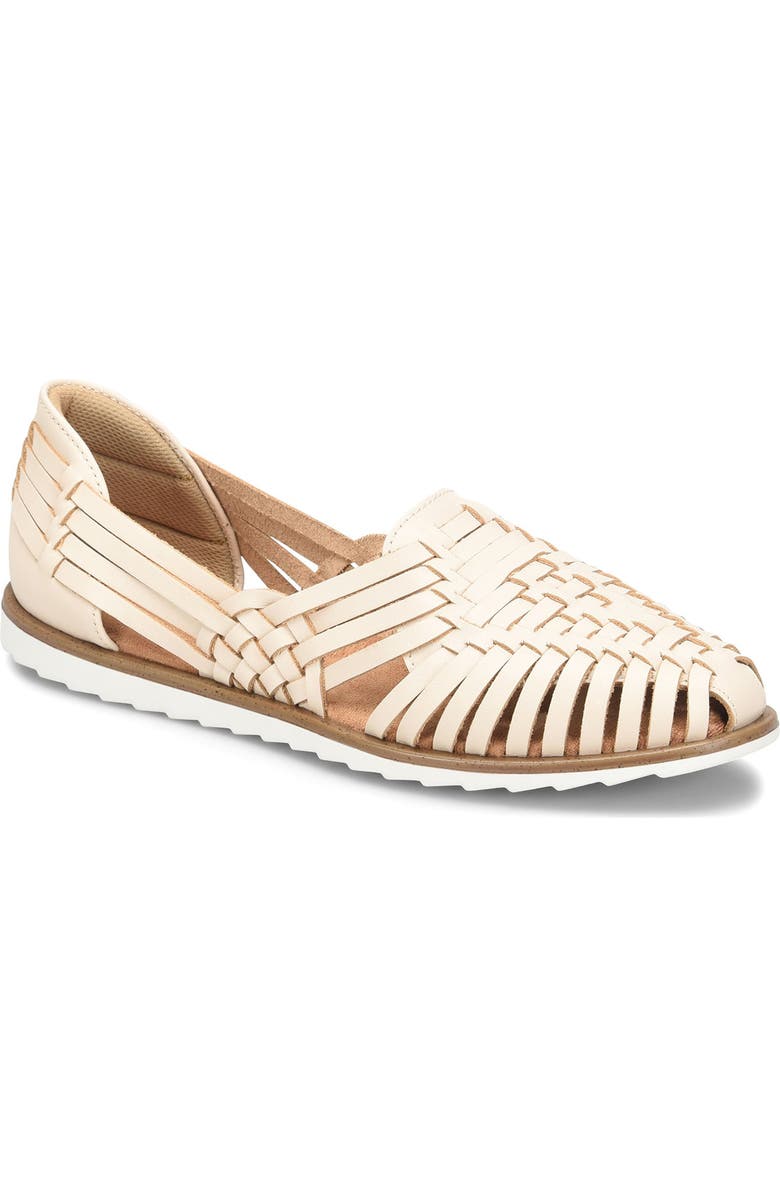 EUROSOFT Woven Ranie Flat, Main, color, Cream 274