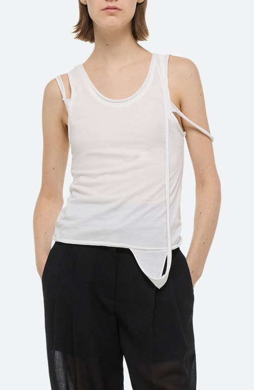 Helmut Lang Strappy Tank In Optic White