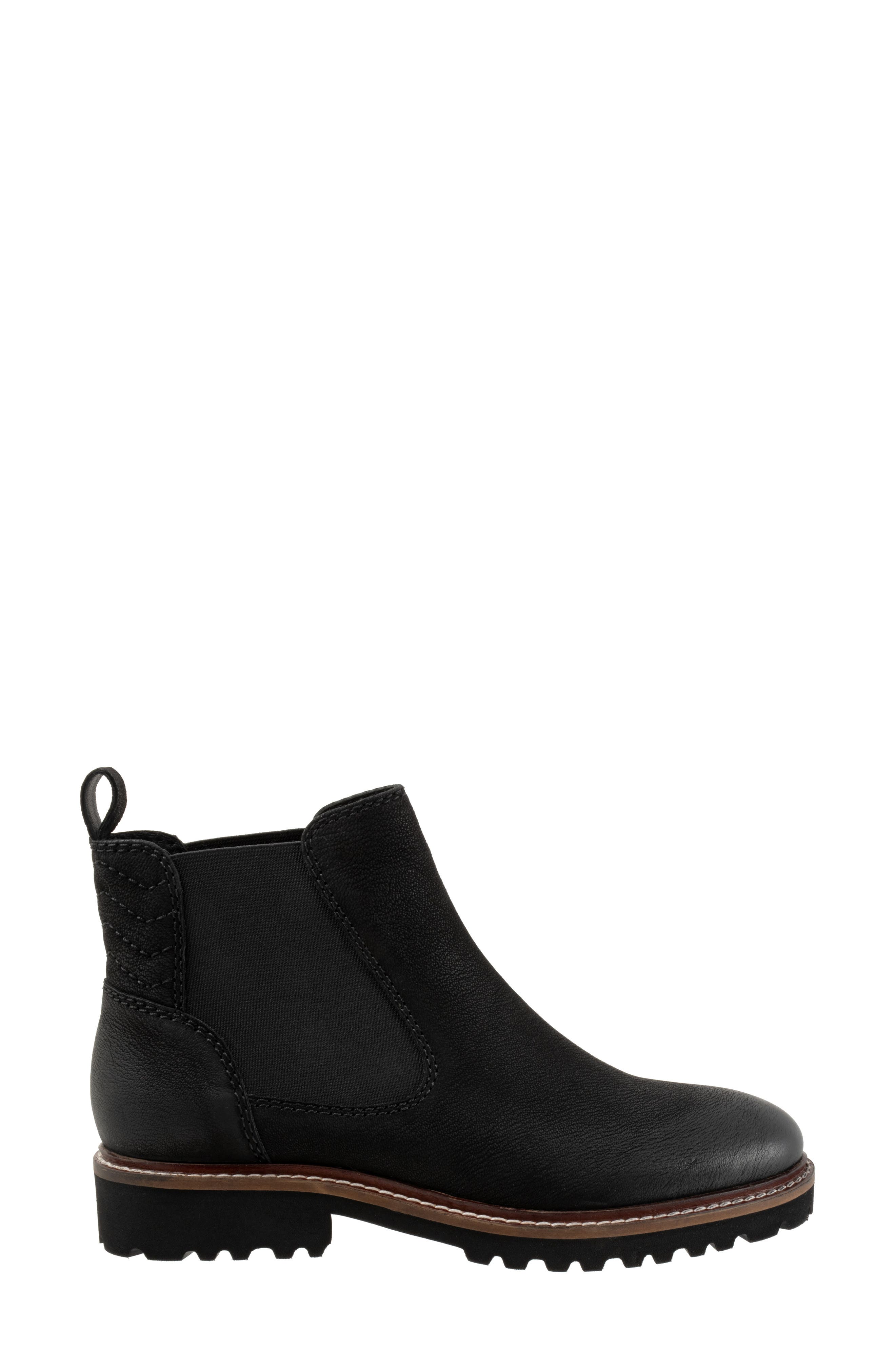 SoftWalk<sup>®</sup> Indy Chelsea Boot, Alternate, color, Black Nubuck