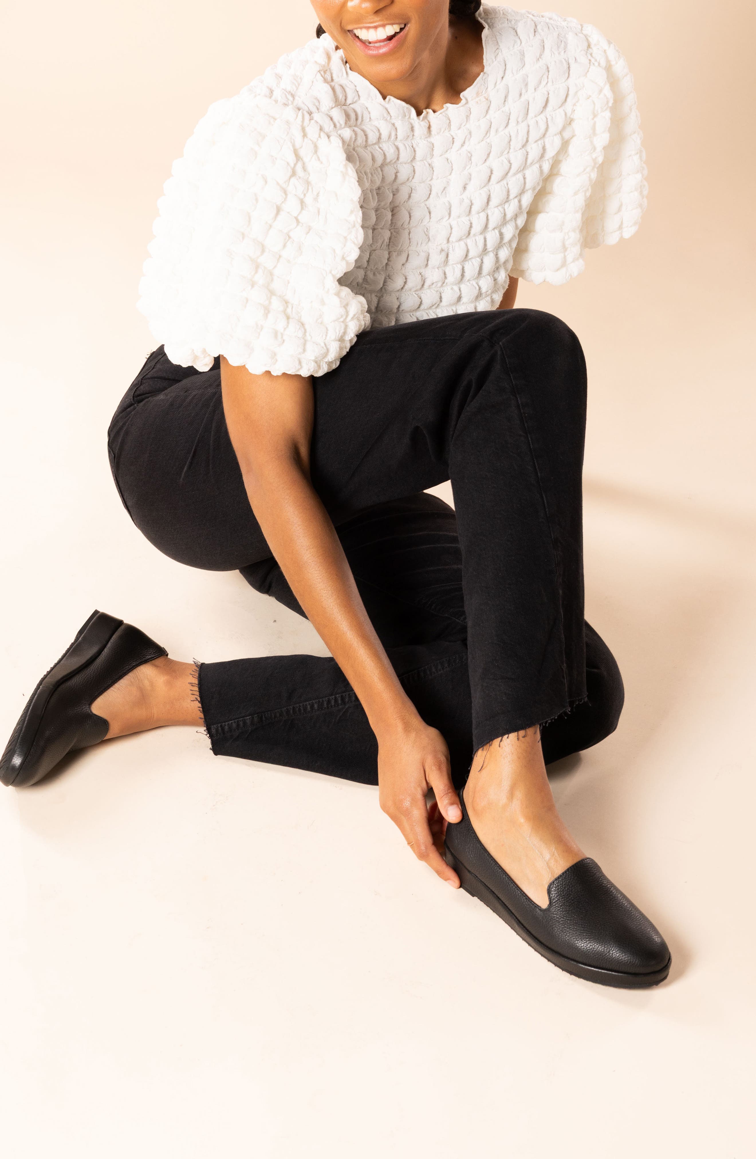 L'Amour des Pieds Carlow Loafer, Alternate, color, Black