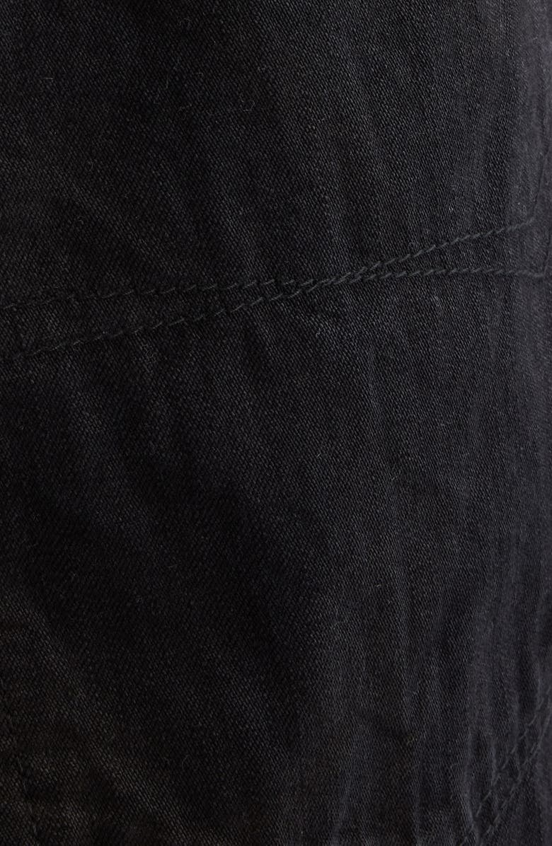 Balenciaga 50-50 Denim Wide Leg Jeans, Alternate, color, Light Black