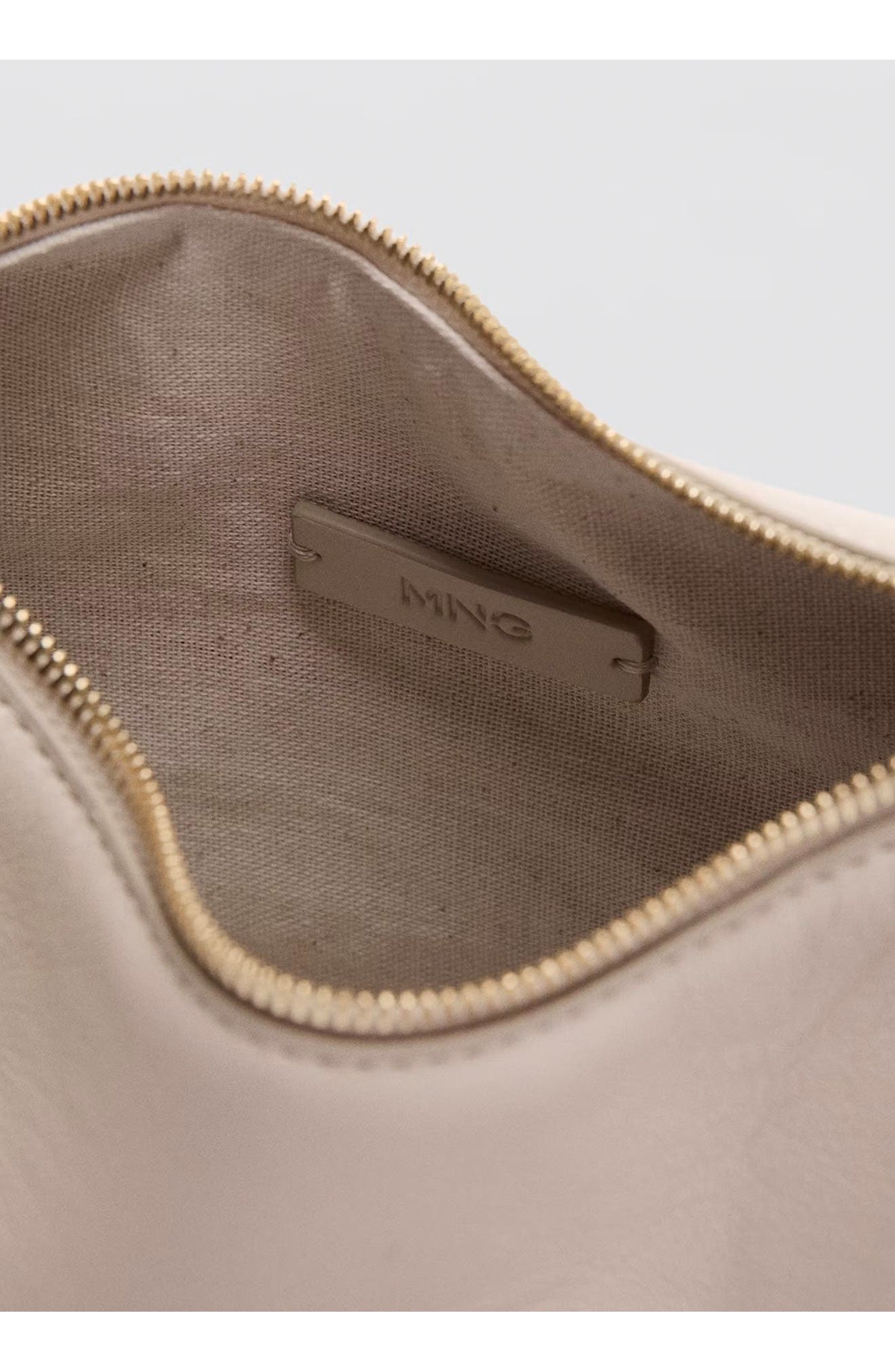 Oval Faux Leather Shoulder Bag, Alternate, color, OFF WHITE