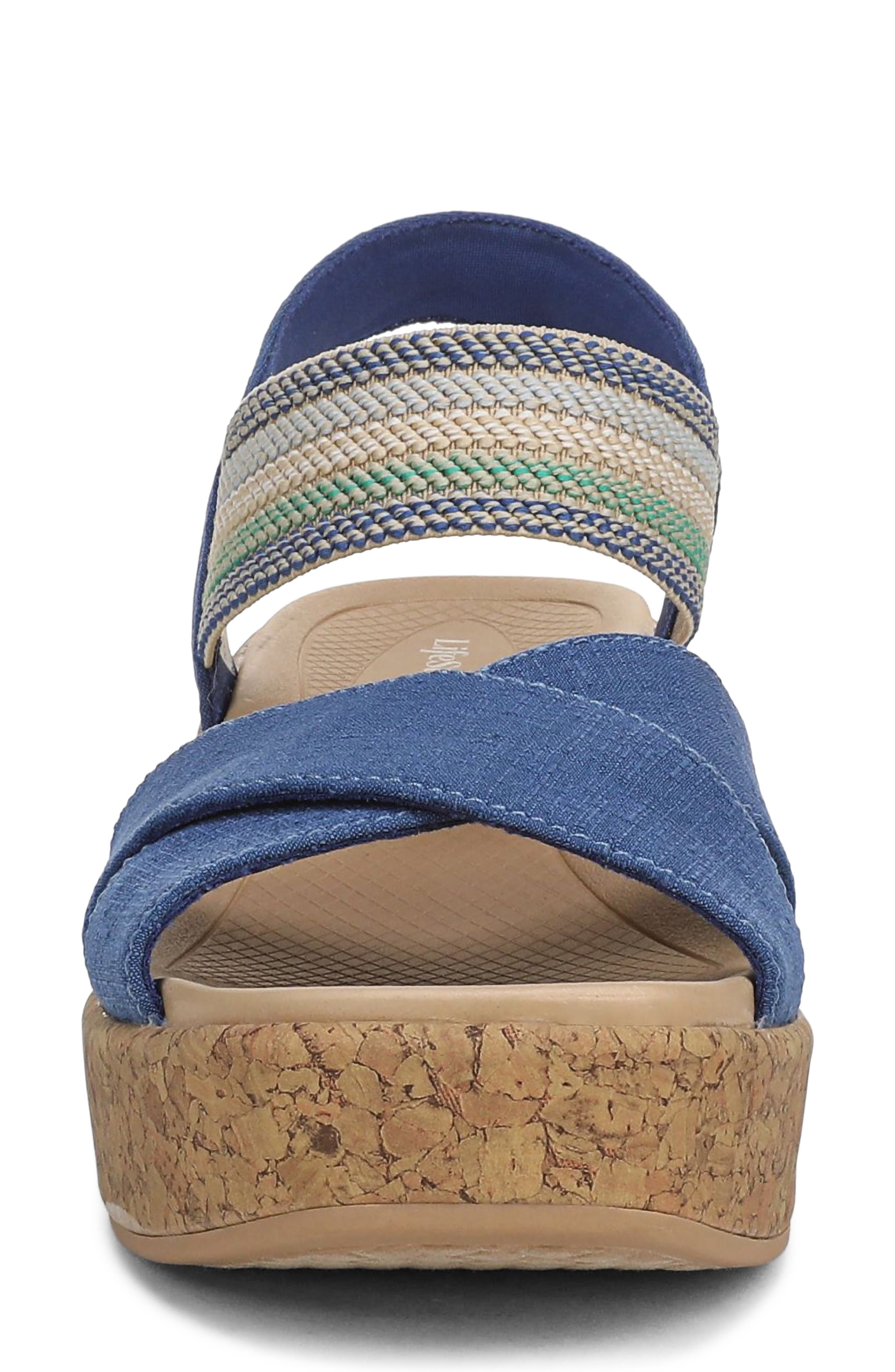 Verity Platform Wedge Sandal, Alternate, color, DEJA VU BLUE