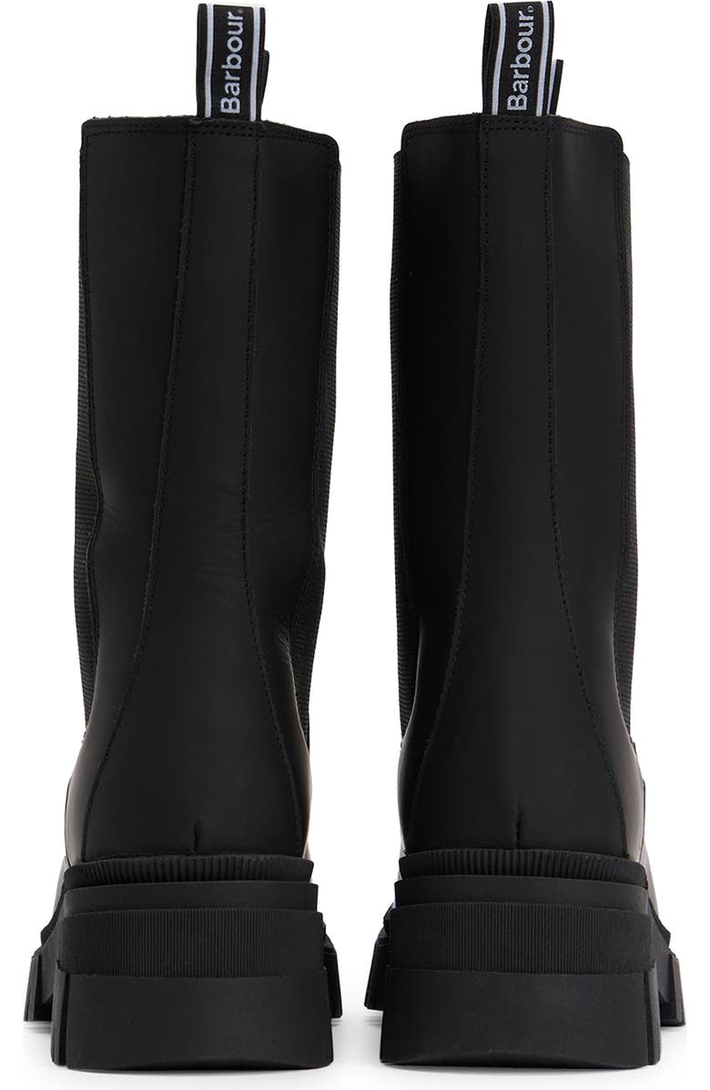 Barbour Sidneigh Tall Lugged Chelsea Boot, Alternate, color, Black