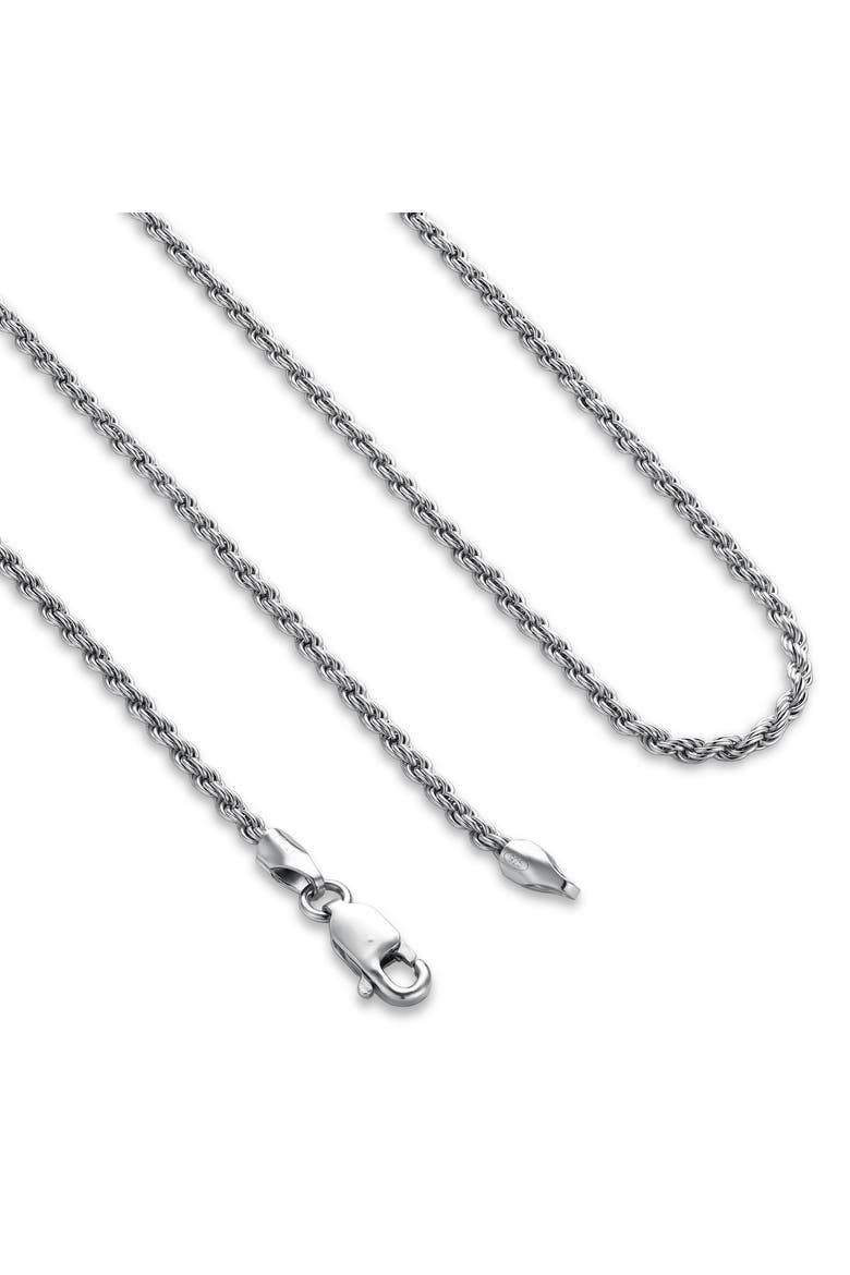 Takumi Rope Chain Necklace 925 Silver, Alternate, color, Sterling Silver