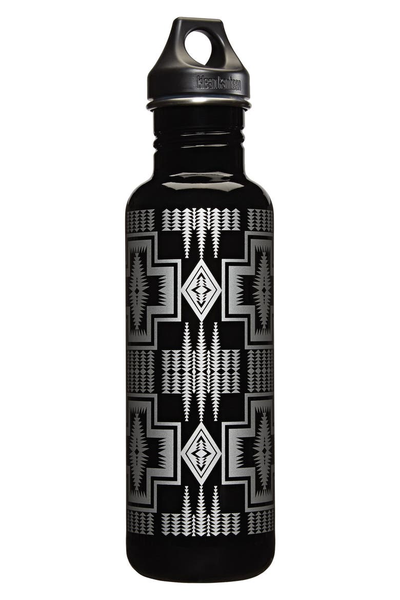 Stainless Steel Water Bottle, Main, color, BLACK