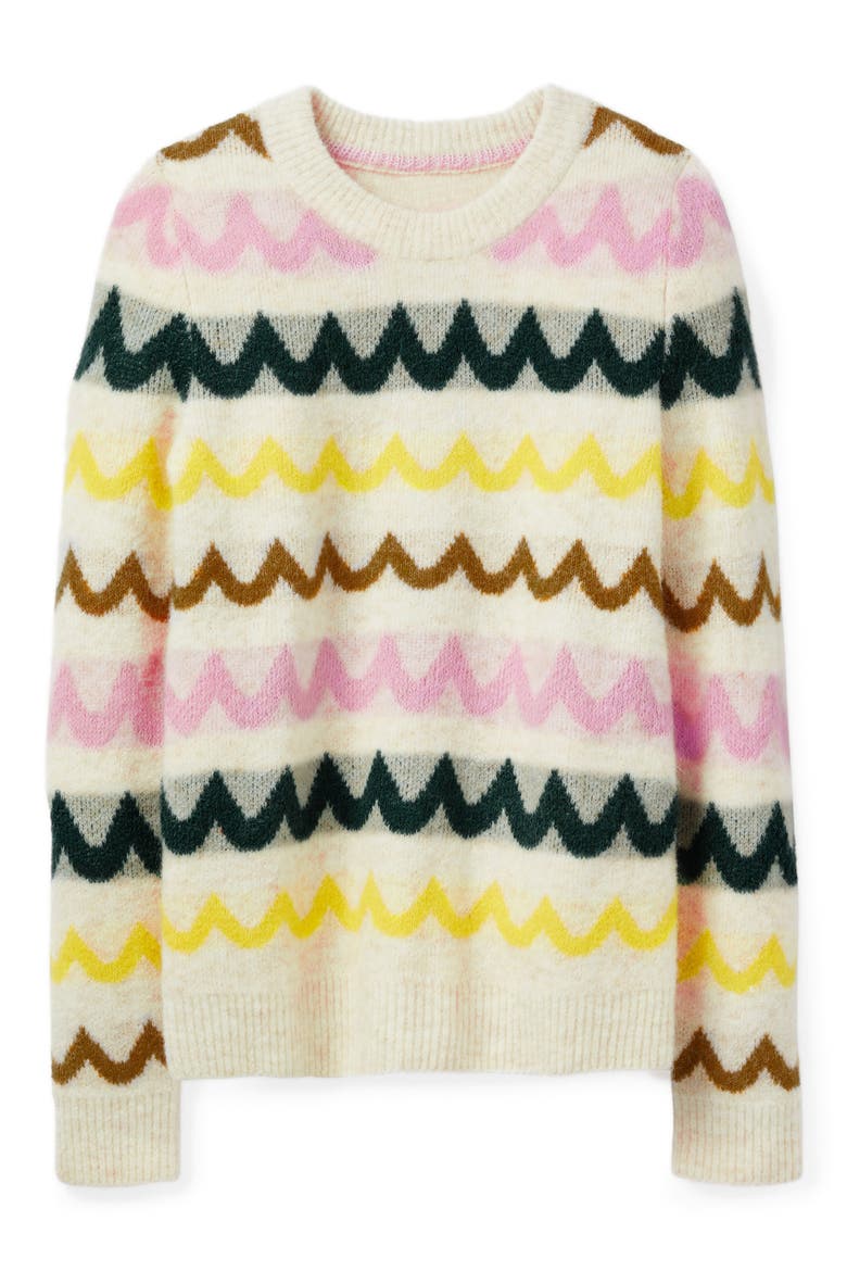 Effingham Wavy Stripe Sweater, Alternate, color, FRANKINCENSE CHEVRON STRIPE