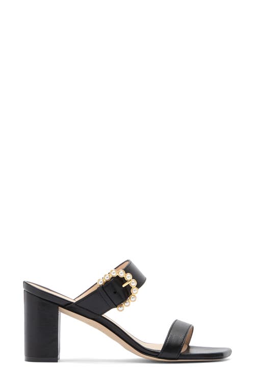 Stuart Weitzman Piper 75 Block Sandal In Black