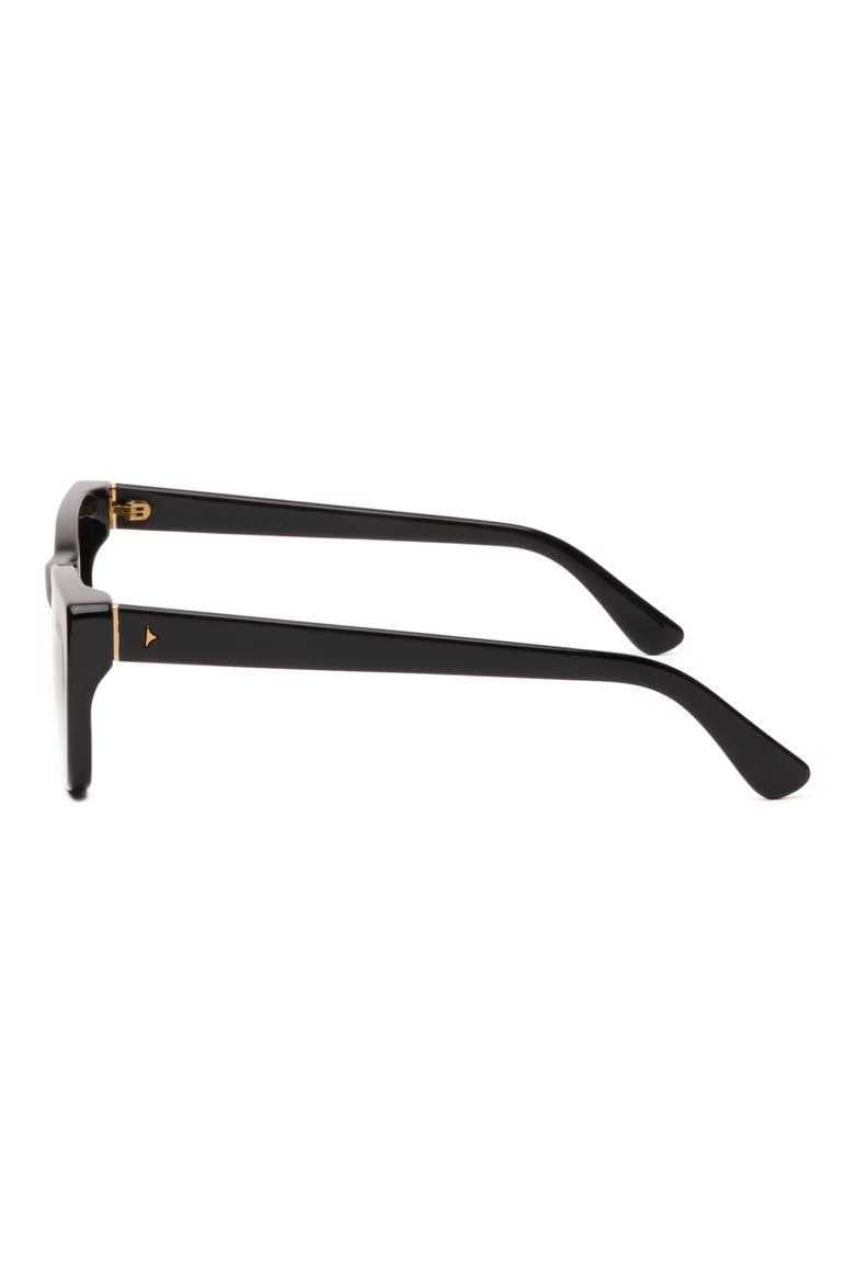 Gato 55mm Cat Eye Sunglasses, Alternate, color, BLACK / DARK SMOKE